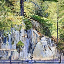 Rock cliff